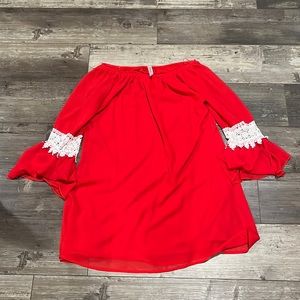 Red honeyme dress
